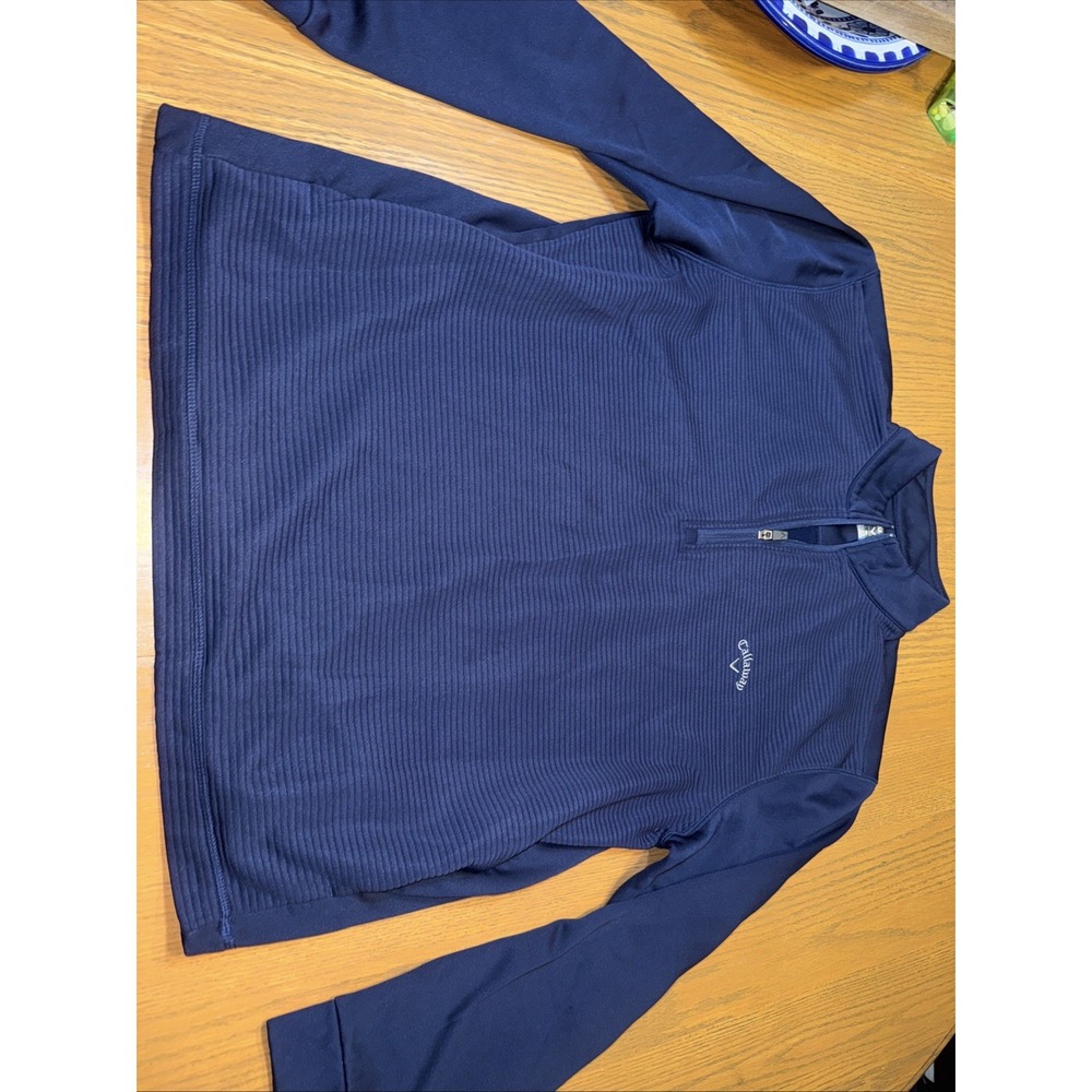 Callaway Mens Golf Half Zip Pullover Size XL Navy Blue